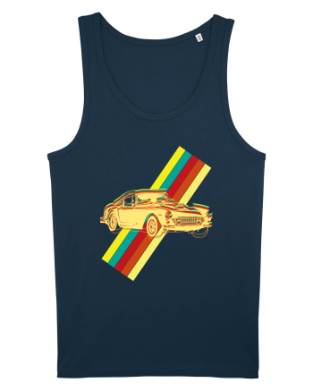 Retro Muscle Car Navy