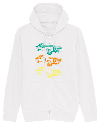 Retro Muscle Car White