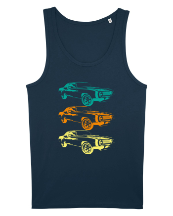 Retro Muscle Car Navy