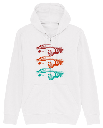 Retro Muscle Car White