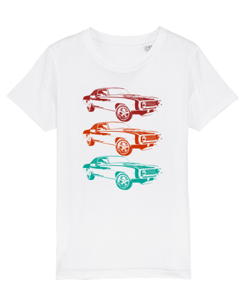 Retro Muscle Car White