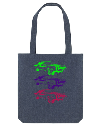 Retro Muscle Car Midnight Blue