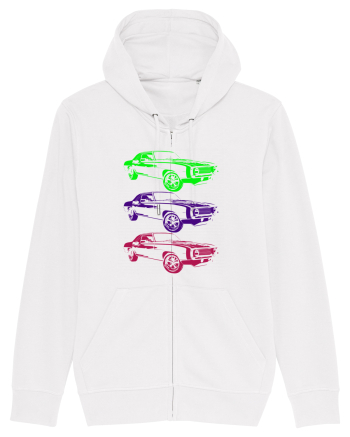 Retro Muscle Car White