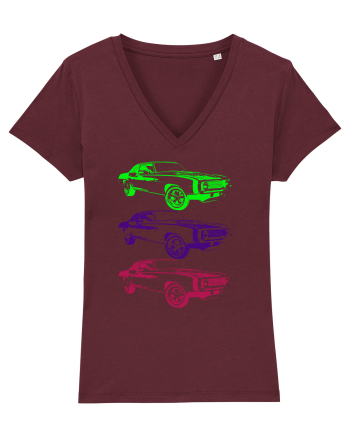 Retro Muscle Car Burgundy
