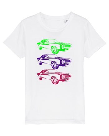 Retro Muscle Car White