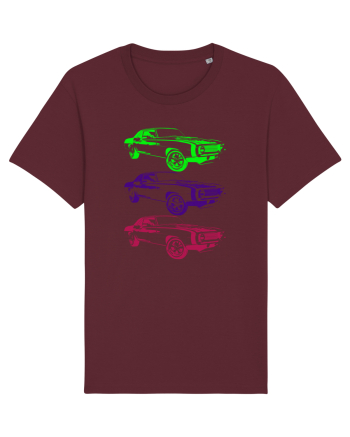 Retro Muscle Car Burgundy