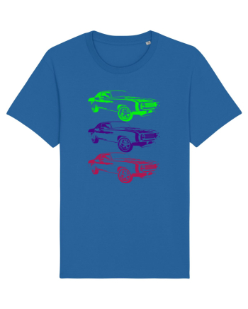Retro Muscle Car Royal Blue