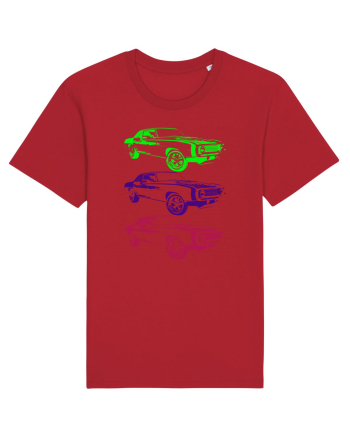 Retro Muscle Car Red