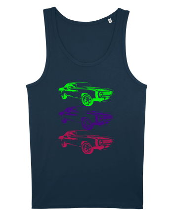 Retro Muscle Car Navy