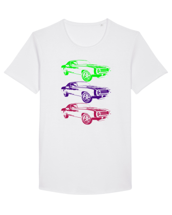 Retro Muscle Car White