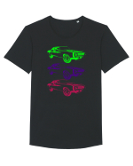 Retro Muscle Car Tricou mânecă scurtă guler larg Bărbat Skater