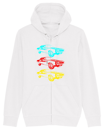 Retro Muscle Car White