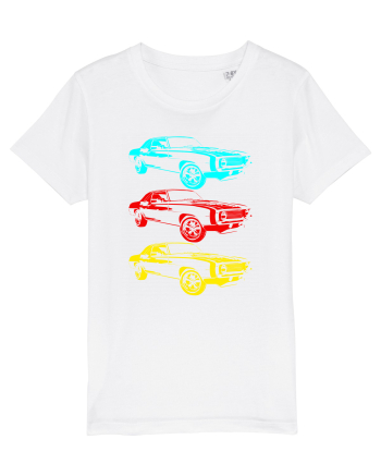 Retro Muscle Car White