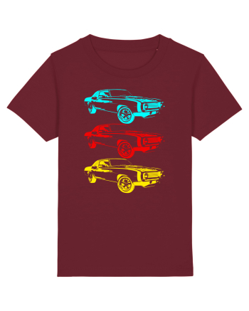 Retro Muscle Car Burgundy