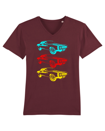Retro Muscle Car Burgundy