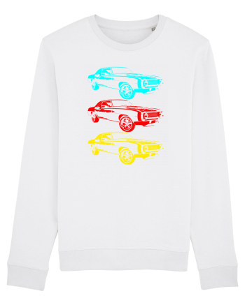 Retro Muscle Car White