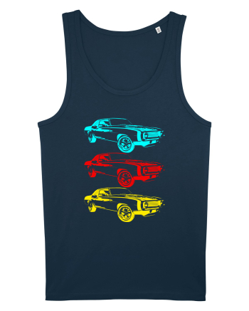 Retro Muscle Car Navy