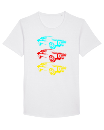 Retro Muscle Car White