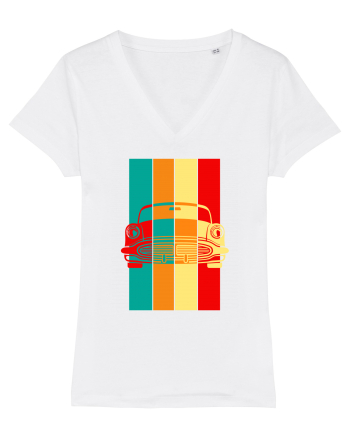 Retro Muscle Car White