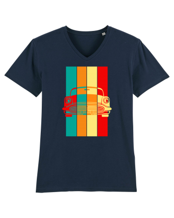 Retro Muscle Car French Navy