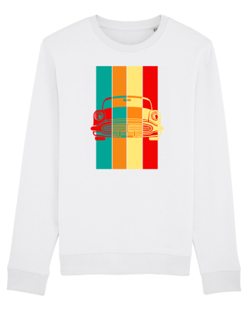 Retro Muscle Car White