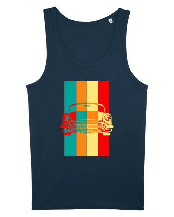 Retro Muscle Car Navy
