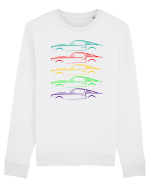 Retro Muscle Car Bluză mânecă lungă Unisex Rise
