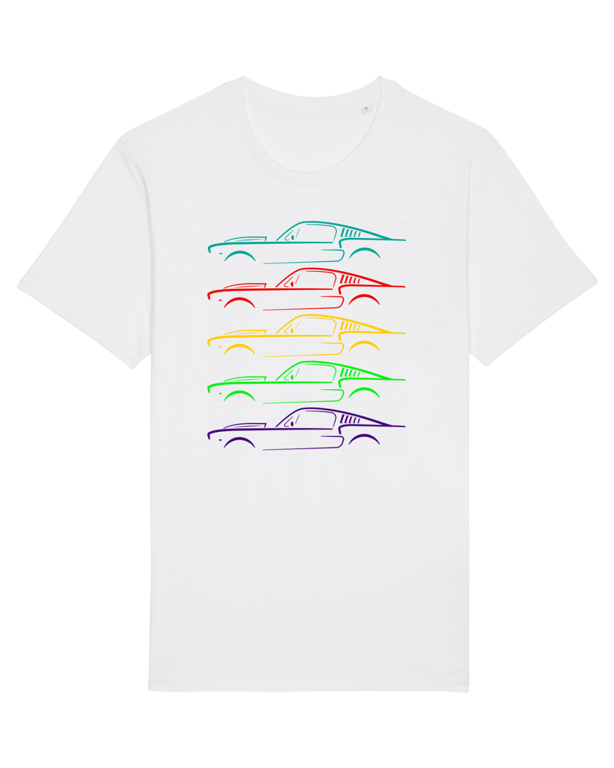 Tricou mânecă scurtă Unisex Rocker White