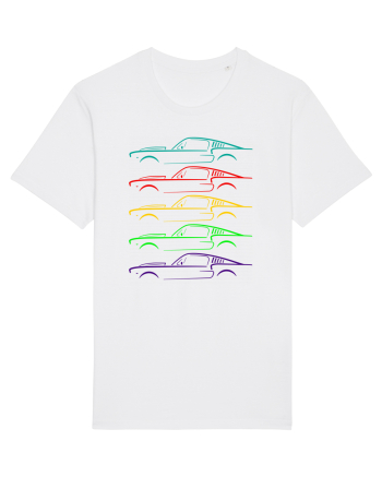 Retro Muscle Car White