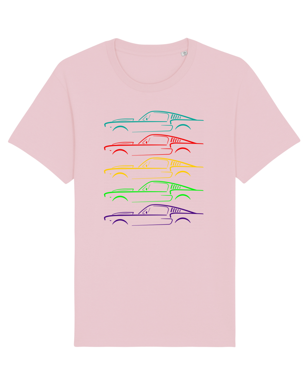 Tricou mânecă scurtă Unisex Rocker Cotton Pink