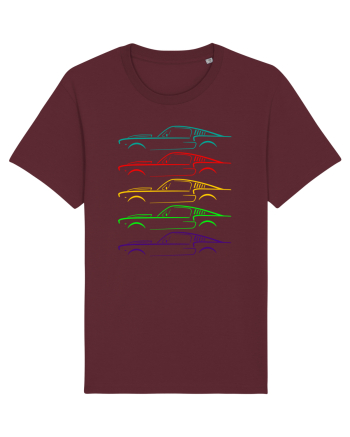 Retro Muscle Car Burgundy