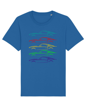 Retro Muscle Car Royal Blue