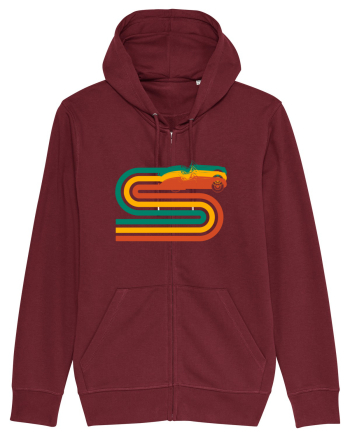 Retro Muscle Car Burgundy