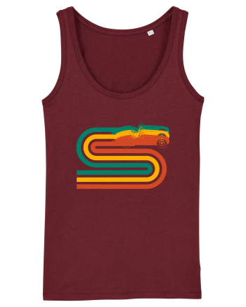 Retro Muscle Car Burgundy
