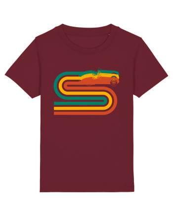 Retro Muscle Car Burgundy