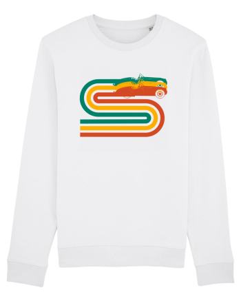 Retro Muscle Car White