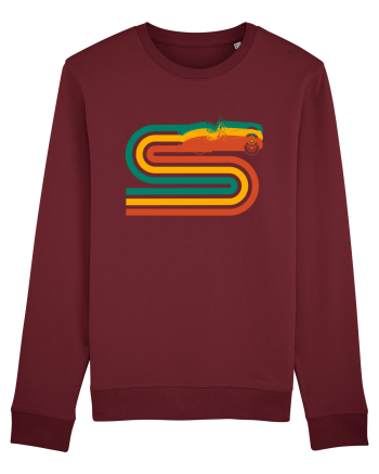 Retro Muscle Car Burgundy