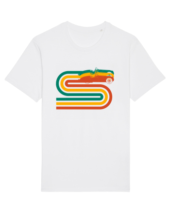 Retro Muscle Car White