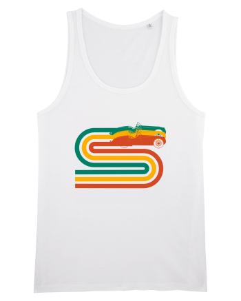 Retro Muscle Car White