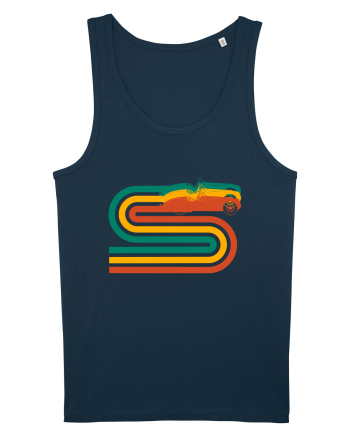 Retro Muscle Car Navy