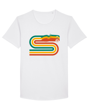 Retro Muscle Car White
