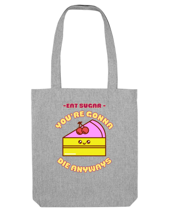 Funny Kawaii Food Heather Grey
