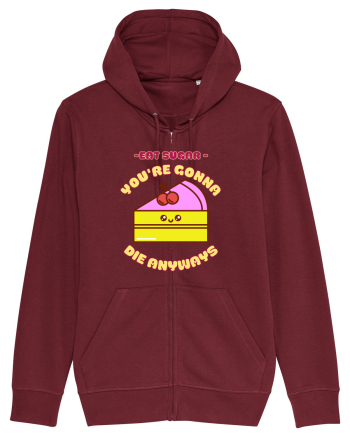 Funny Kawaii Food Burgundy