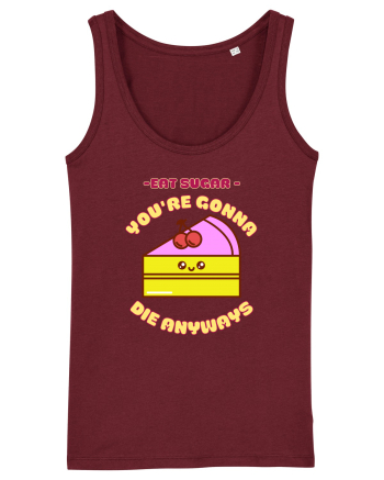 Funny Kawaii Food Burgundy
