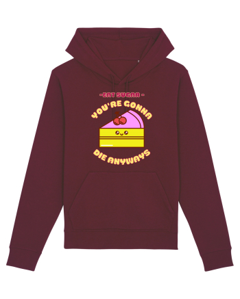 Funny Kawaii Food Burgundy