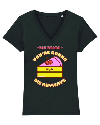 Funny Kawaii Food Black