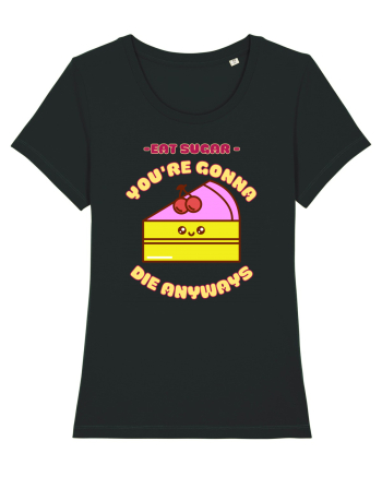 Funny Kawaii Food Black