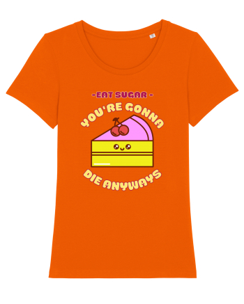 Funny Kawaii Food Bright Orange