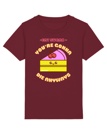 Funny Kawaii Food Burgundy