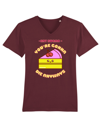 Funny Kawaii Food Burgundy